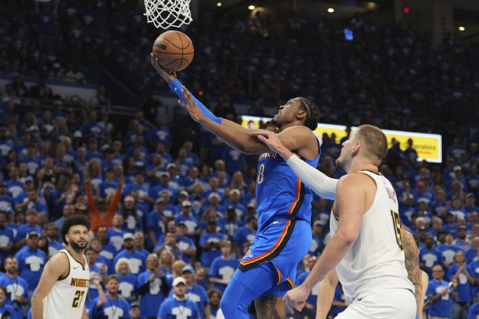 掘金逆转雷霆,西部决赛再次扳平 掘金逆转雷霆,西部决赛再次扳平